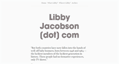 Desktop Screenshot of libbyjacobson.com