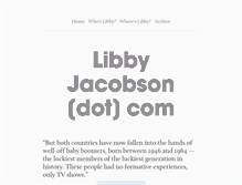 Tablet Screenshot of libbyjacobson.com